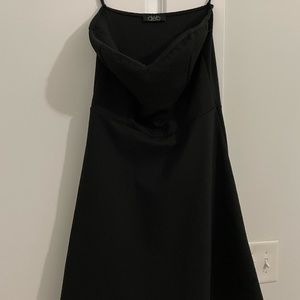 Small black strapless dress